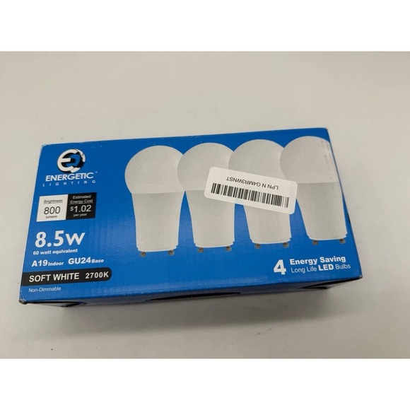 Other - (4-Pk) Energetic Ligthing Dimmable LED Light Bulbs 60W-NEW.A7